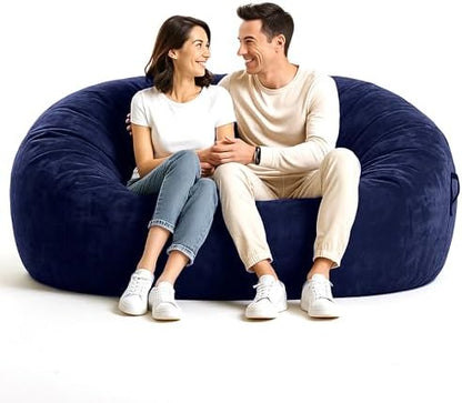 Codi Bean Bag Chair with Filler Included, 4 FT - Comfy Large Beanbag Chairs for Adults - Machine Washable and Soft Mink Bonded Cover - Charcoal Grey, 4ft|B0CFS48QJY