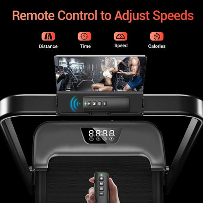 15% Incline 4-in-1 Walking Pad Treadmill, Foldable Under Desk Treadmill for Home & Office, Quiet 2.5 HP Motor, 4 of 9