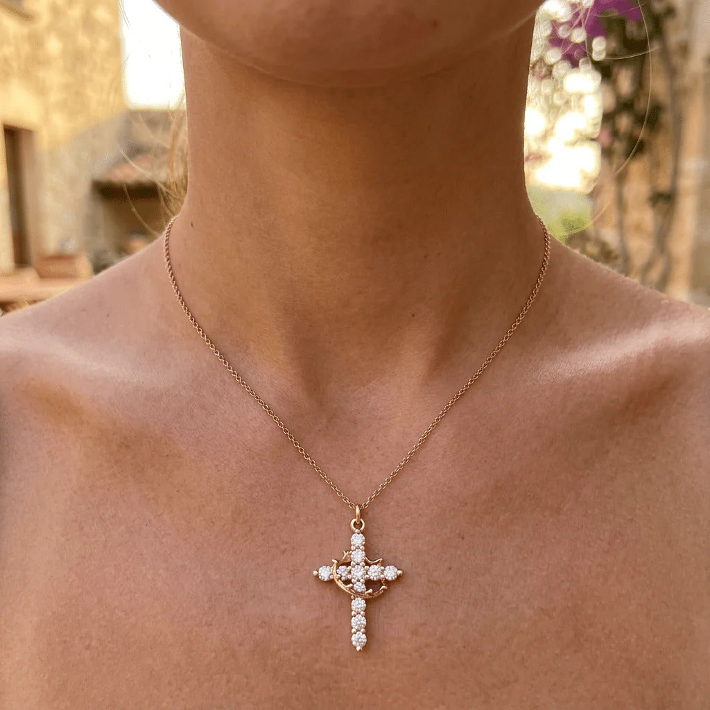 Crown & Cross Pendant