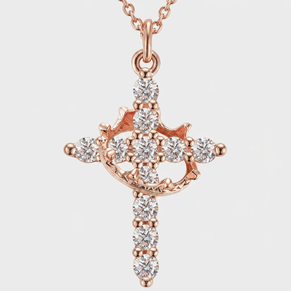 Crown & Cross Pendant
